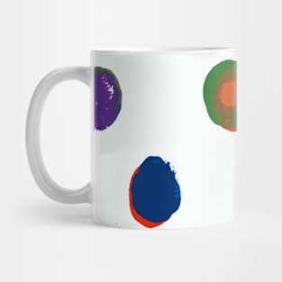 Painted Circles Layered Mug